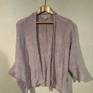 Barefoot Dreams Cozychic Ribbed Shrug Cardigan - Pink/Blush -1X
